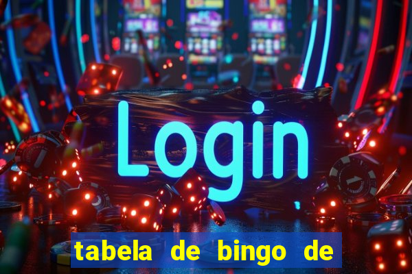 tabela de bingo de 1 a 100